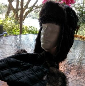 Harley davidson aviator hat and gloves